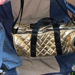 Gold tote bag